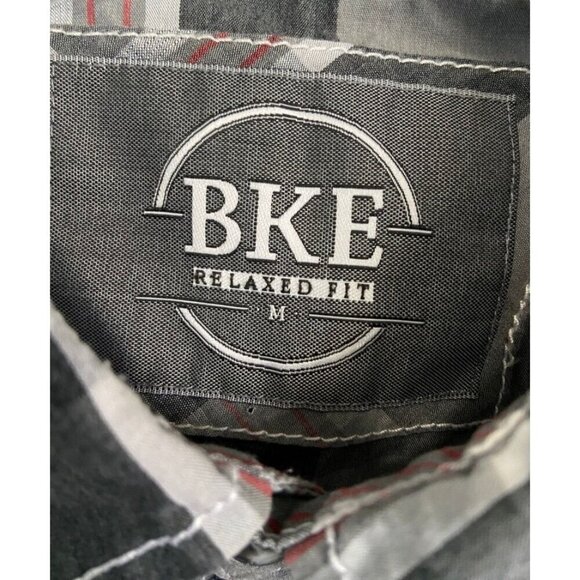 BKE Garrison Shirt Pearl Snap Long Sleeve Plaid Relaxed Fit Western Men's Medium - Picture 6 of 7